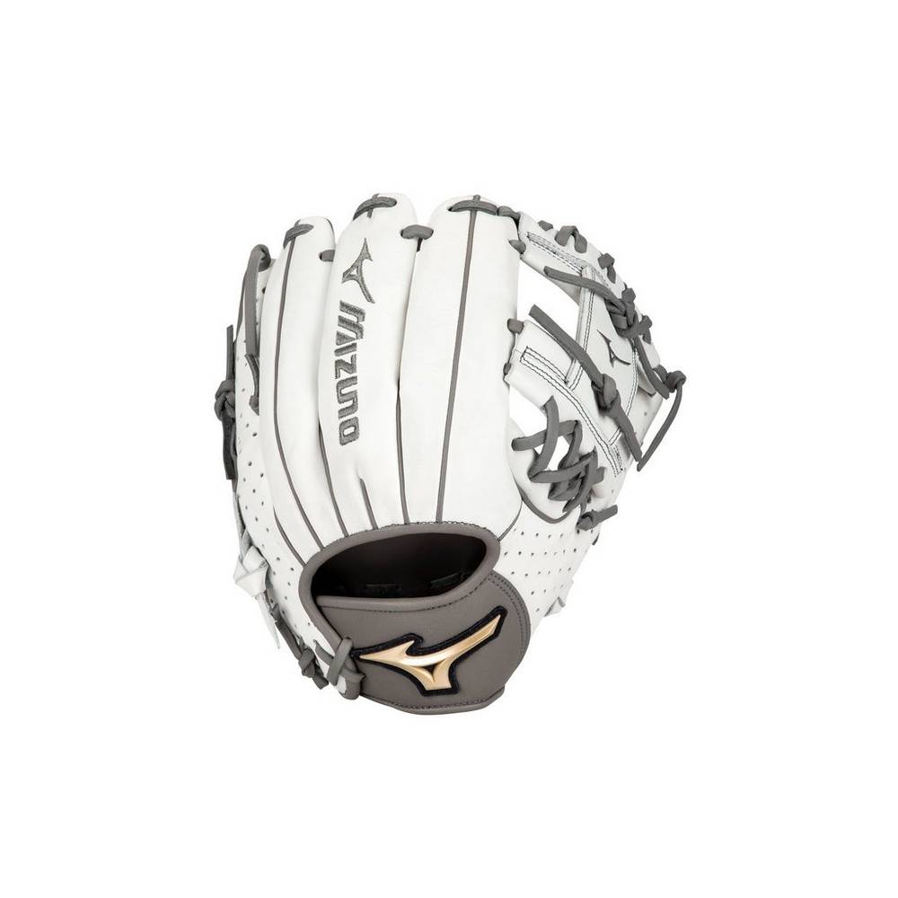 Guanti Mizuno Softball Prime Elite Infield Fastpitch 11.5" Donna - Bianche/Grigie - 34809-XIPC